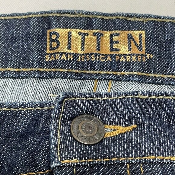 Bitten Sarah Jessica Parker Bootcut Jeans Women Plus Size 22S Short Cowgirl Boho - Picture 8 of 10